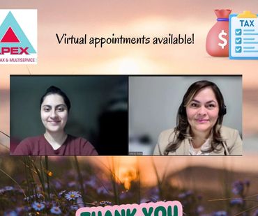 Virtual appointment options for remote tax clients