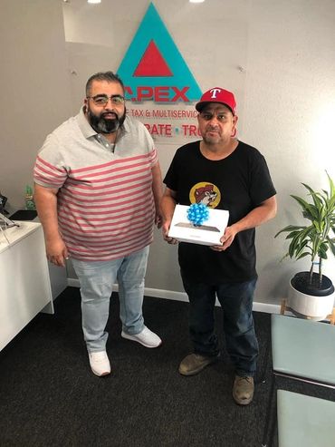 APEX prize winner with the team in the Dallas office