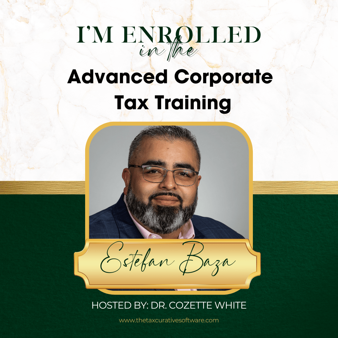 Advanced corporate tax training certification badge