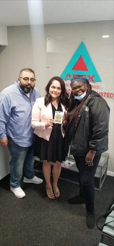 Another happy APEX prize winner in Oak Cliff